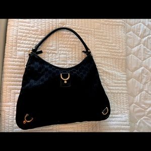 Gucci black monogram bag.